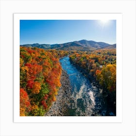 Fall Foliage In The Blue Ridge Mountains 2 Art Print