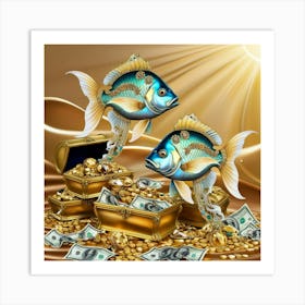 Gold Fish Art Print