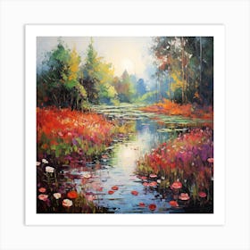 Lively Landscapes: Italian Impasto Art Print