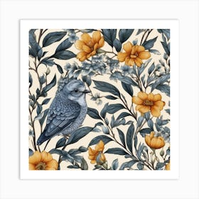 Bird On A Branch Art Print