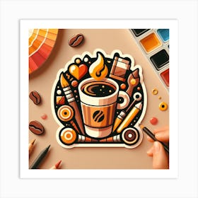 Coffee and Creativity Art Print