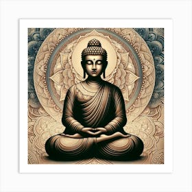 Buddha 100 Art Print