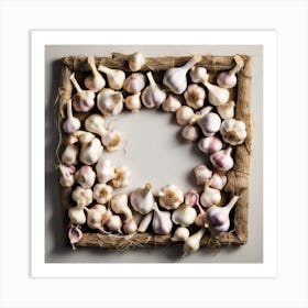 Garlic Wreath Art Print