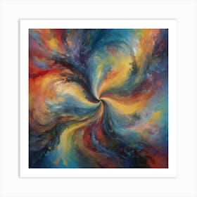 Shimmering cascade of intertwined emotions-2 Art Print