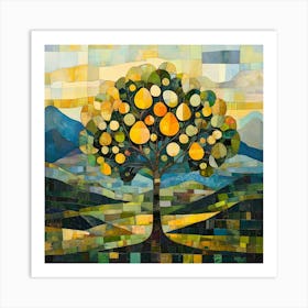 Modern Pear Tree 1 Art Print