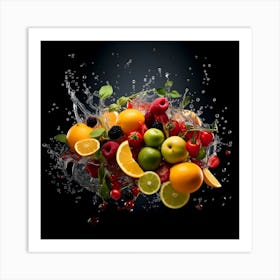 Fruit Splash 11 Art Print