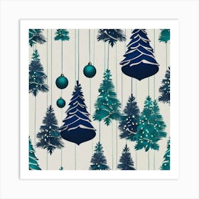 Christmas Trees Art Print