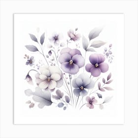 Violets Art Print