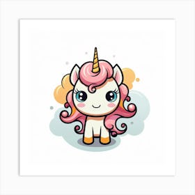 Cute Unicorn 813 Art Print