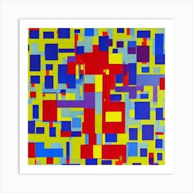 Squares Art Print