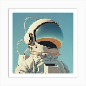 Astronaut In Space 3 Art Print