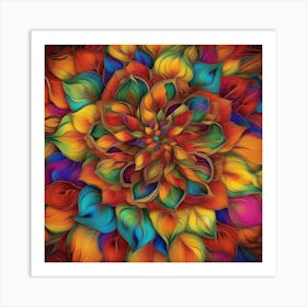 Colorful Flower 1 Art Print