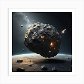 Asteroid Impact 1 Art Print