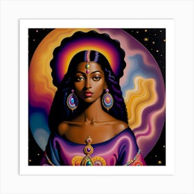 Afro-American Angel Art Print