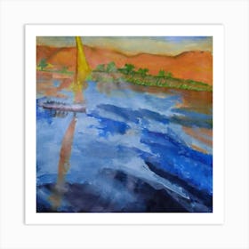 Sailboat On The Nile Art Print