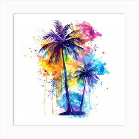 Tropical Palm Trees 4 Art Print