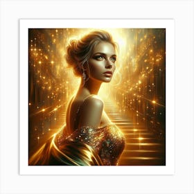 Beautiful woman 9 Art Print