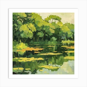 A Pantanal In Brazil Oil Painting Illustration 1720366689 4 Art Print