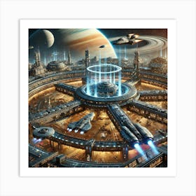 Stellar Port 1024x1024 Art Print