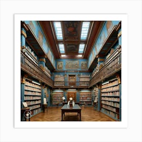 Library Of The University Of Vienna Art Print