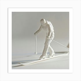 Skier On Skis 4 Art Print