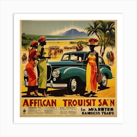 African Tourist San Art Print