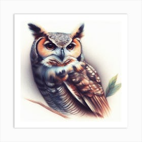 Great Horned Owl Art Print