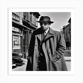 Man In Coat Art Print