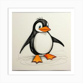 Penguin 17 Art Print