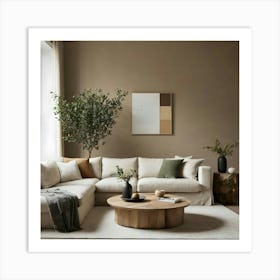 Neutral Living Room Art Print