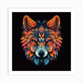 Wolf Head 3 Art Print