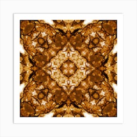 Spilled Coffee Pattern 1 Art Print