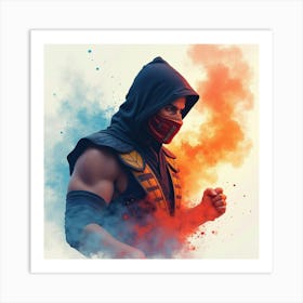 Mortal Kombat Ninja Fighter Concept Art (617) Art Print