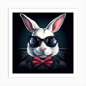 Rabbit In Sunglasses 1 Art Print