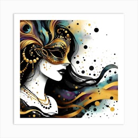 Mardi Gras Mask Art Print