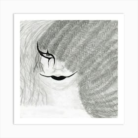 Face Of A Woman 2 Art Print