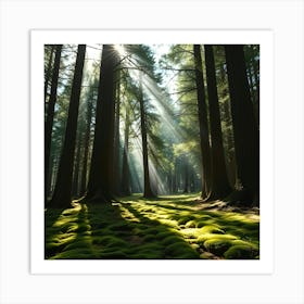 Mossy Forest 8 Art Print