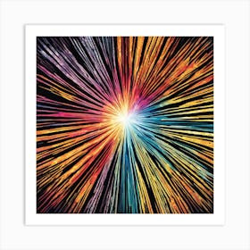 Burst Of Light 3 Art Print