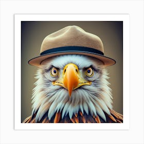 Eagle In Hat Art Print