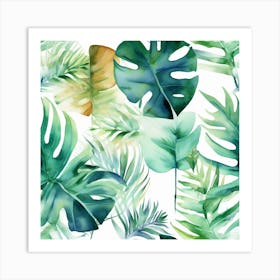 Tropical Leaves 1 Art Print