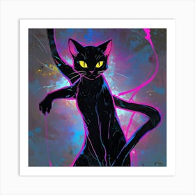 Black Cat Art Print