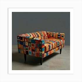 Colorful Sofa Art Print