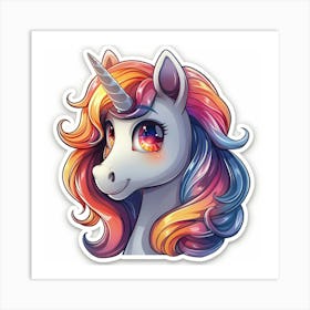 Unicorn Sticker 110 Art Print