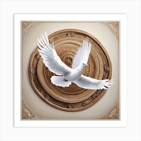 One White Pigeon Of Peace 2 Art Print