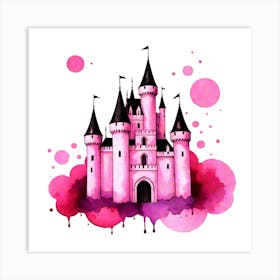 Pink Castle 1 Art Print