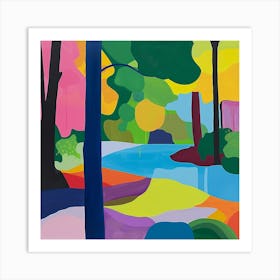 Abstract Park Collection Forest Park St Louis 3 Art Print