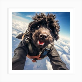 Dog In The Sky 1 Art Print