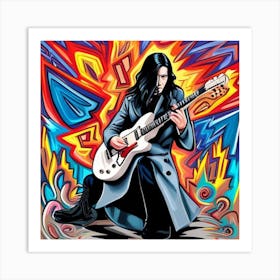 Guitar hero Art Print