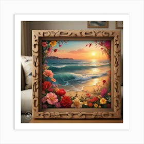 Sunset By The Sea Art Print