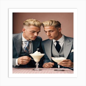 Two Men In Suits Art Print